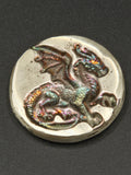 34.72g Hand Poured Silver Dragon Round – NabCoins Custom Pour
