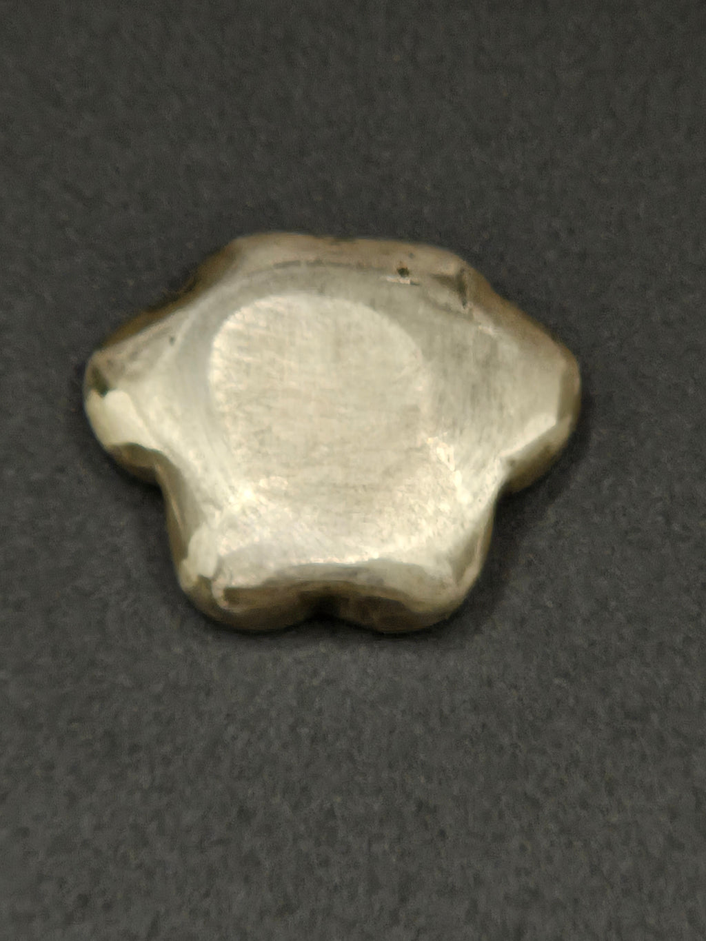 17.90g Hand Poured Silver Paw Print – NabCoins Custom Pour – Incuse Design – Patina Finish