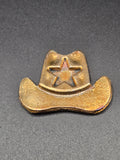 26.84g Hand Poured Silver Cowboy Hat – NabCoins Western Series – Incuse Star – Patina Finish