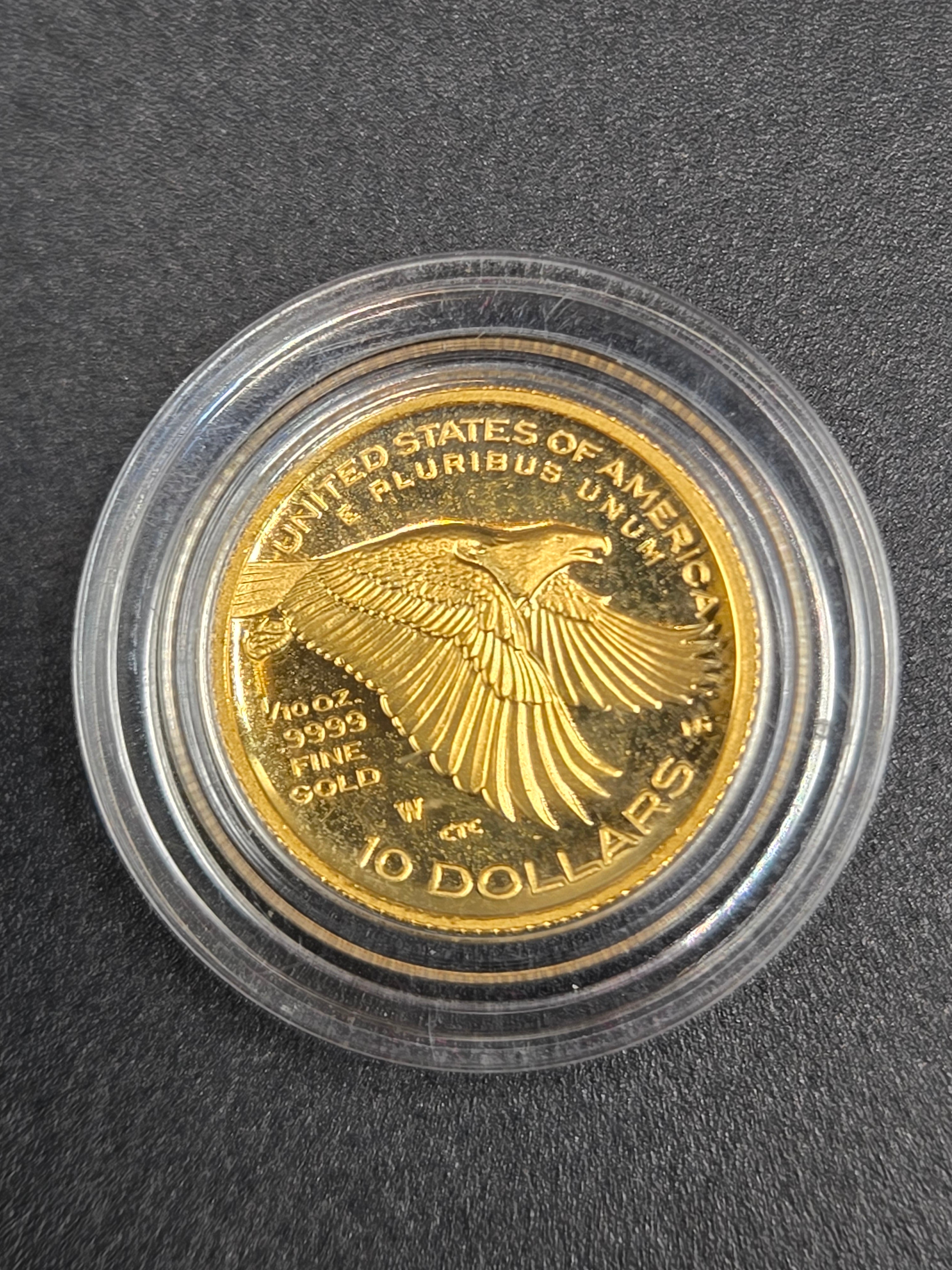 2018 American Liberty 1/10 oz Gold Proof Coin – U.S. Mint OGP – .9999 Fine Gold