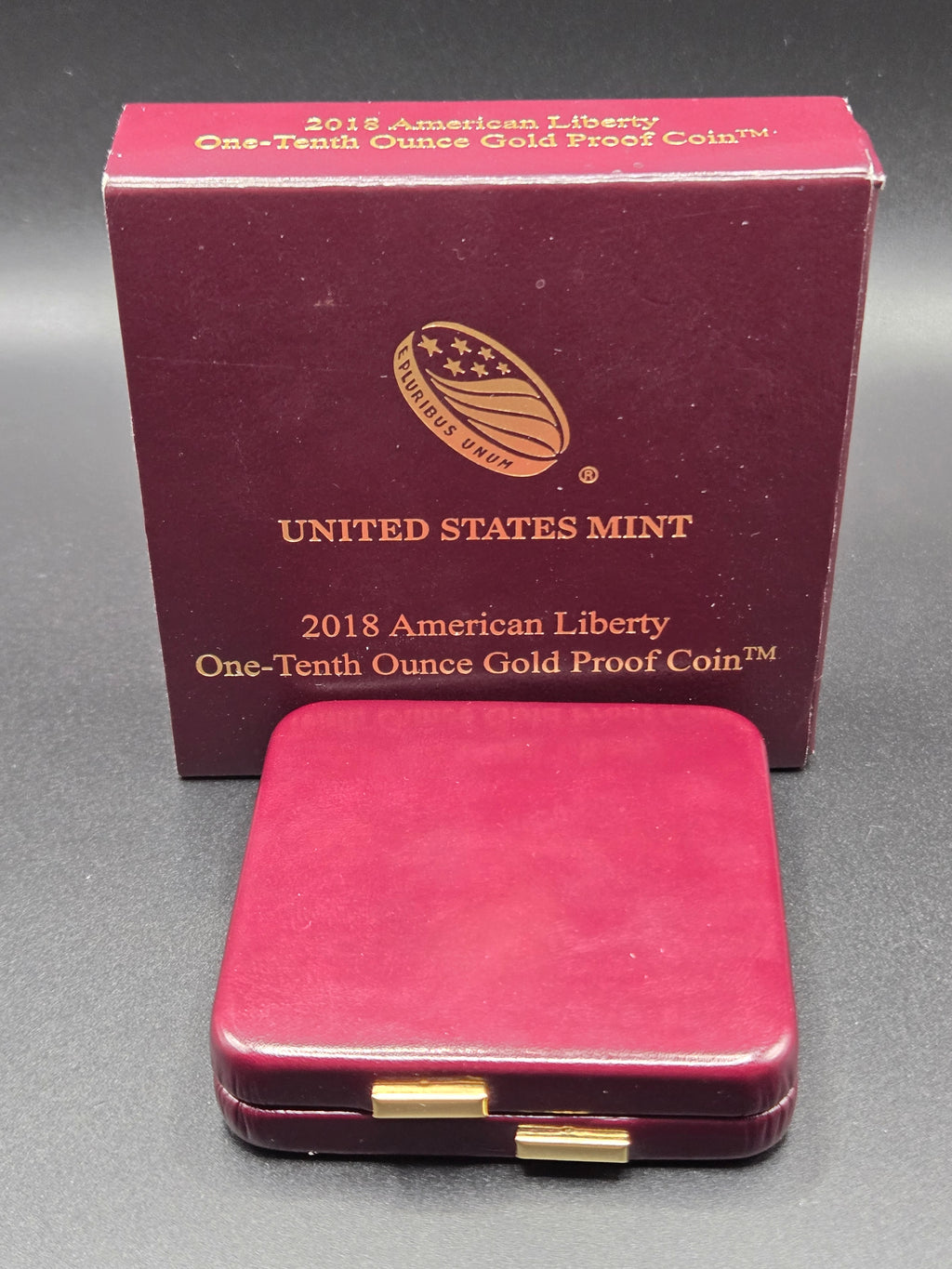 2018 American Liberty 1/10 oz Gold Proof Coin – U.S. Mint OGP – .9999 Fine Gold