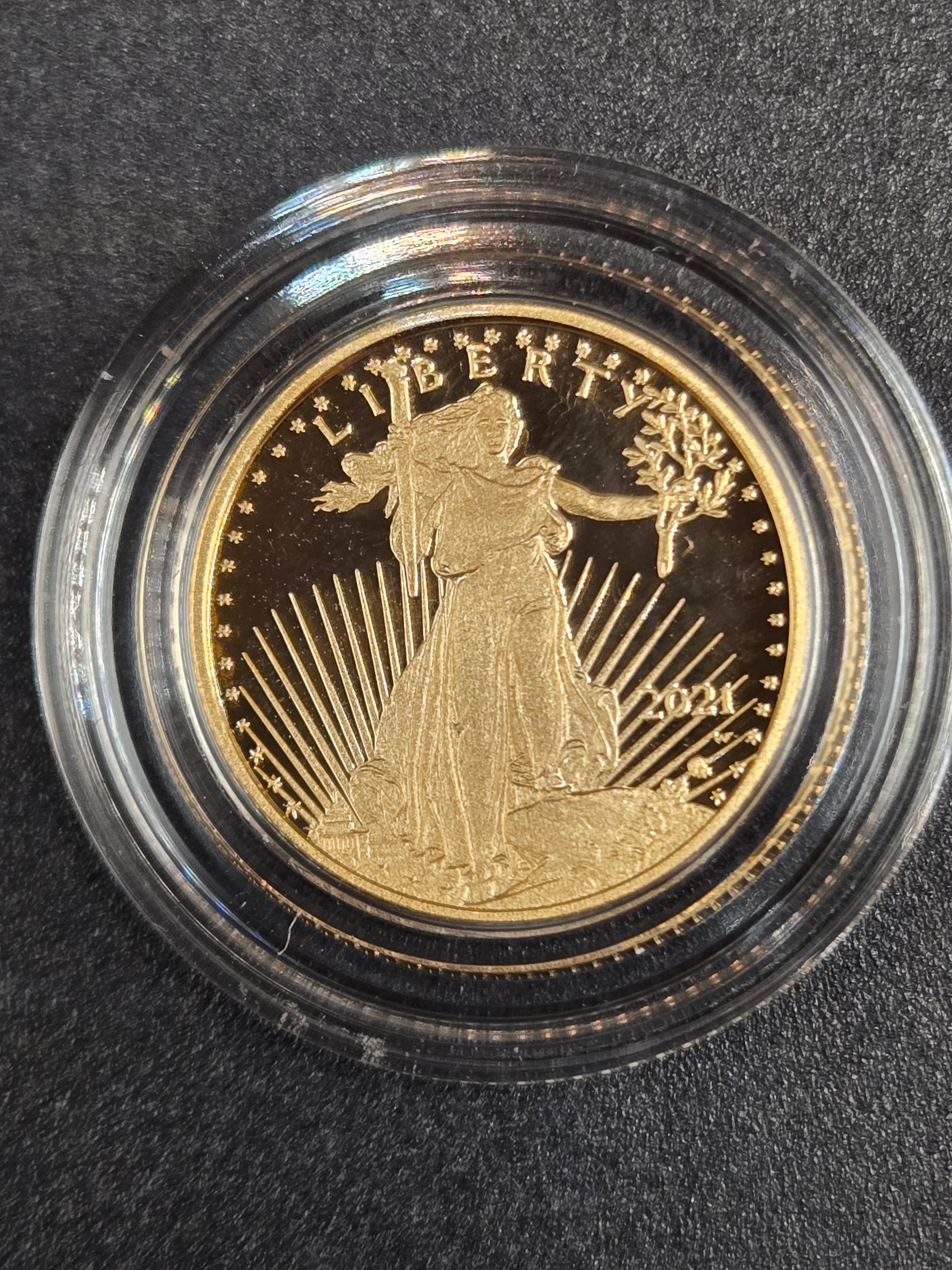 2021-W American Gold Eagle 1/10 oz Proof (Type 2) – U.S. Mint OGP w/ COA – $5 Gold Coin