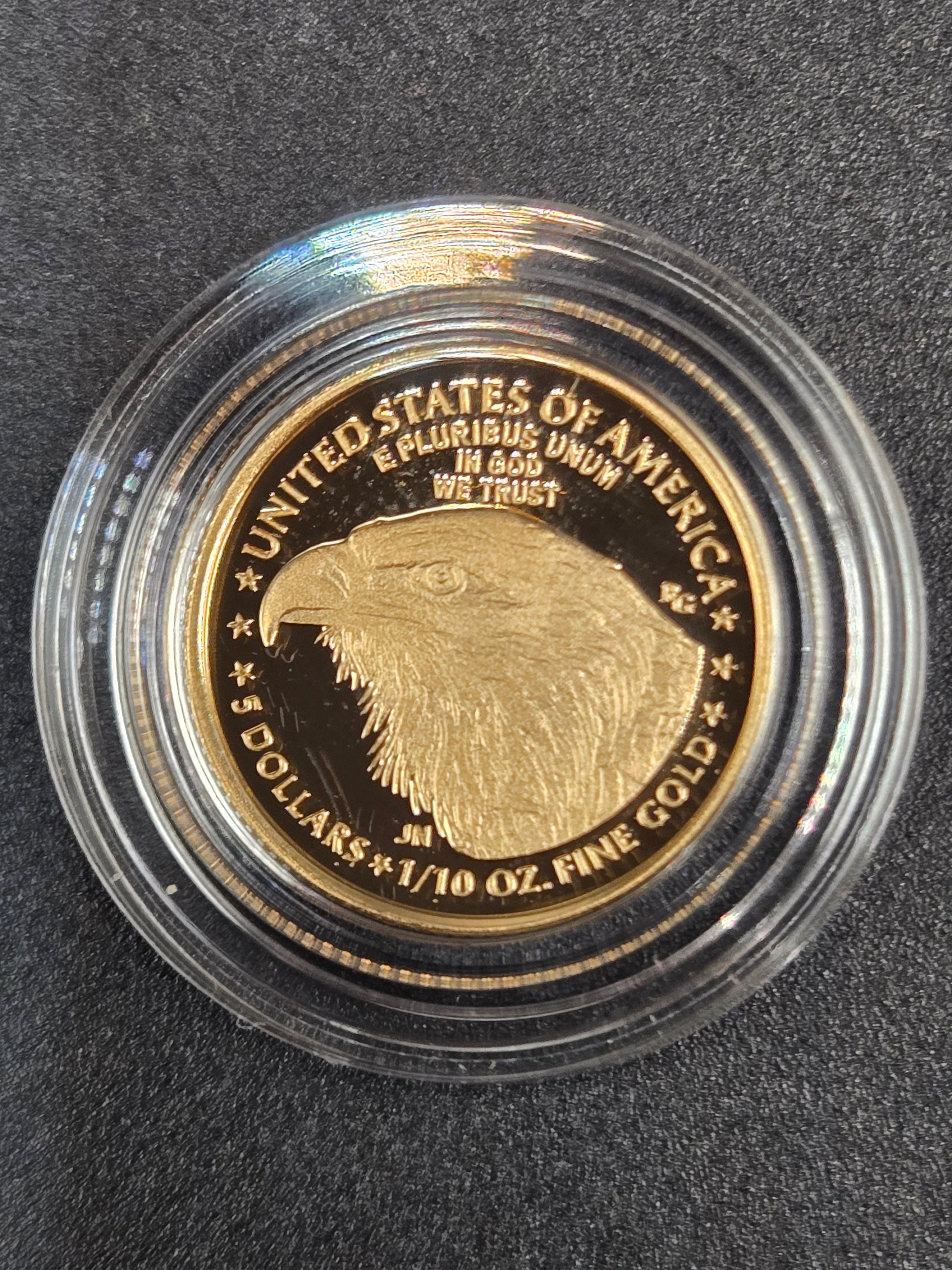 2021-W American Gold Eagle 1/10 oz Proof (Type 2) – U.S. Mint OGP w/ COA – $5 Gold Coin
