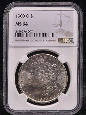 1900 O United States Morgan Silver Dollar $1 Grade: MS 64