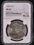 1900 O United States Morgan Silver Dollar $1 Grade: MS 64