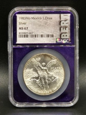 1983 Mexico Libertad 1 Onza Grade: MS 67