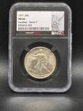 1917 United States Walking Liberty Half Dollar 50C Grade: MS 64
