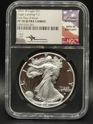 2021 United States American Silver Eagle $1 Grade: PF 70