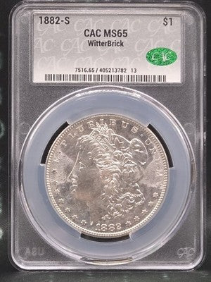 1882 S United States Morgan Silver Dollar $1 Grade: MS 65