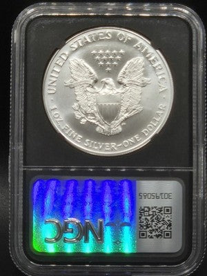 1998 United States American Silver Eagle $1 Grade: MS 69 Mint Error Anna Cabral