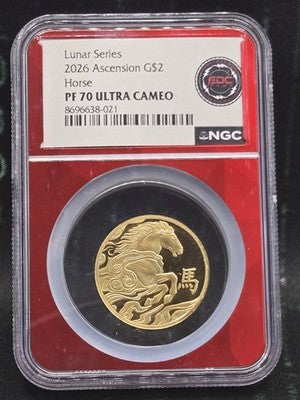 2026 Ascension Lunar Series G$2 Grade: PF 70