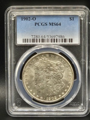 1902 United States Morgan Silver Dollar $1 Grade: MS 64