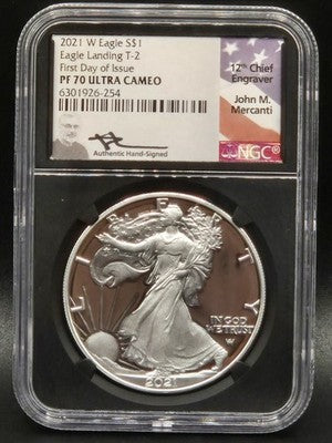 2021 United States American Silver Eagle $1 Grade: PF 70