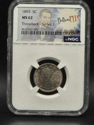 1893 United States Liberty Head Nickel 5C Grade: MS 62