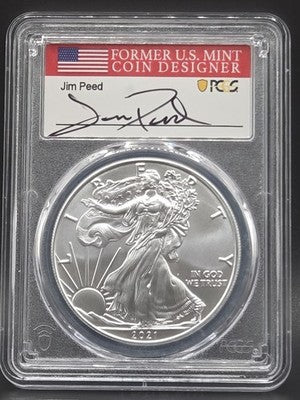 2021 United States American Silver Eagle $1 Grade: MS70