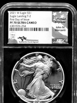 2021 United States American Silver Eagle $1 Grade: PF 70