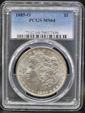 1885 O United States Morgan Silver Dollar $1 Grade: MS64