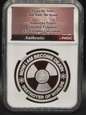 2025 Niue J. Robert Oppenheimer Commemorative $1 Grade: REVERSE PF 70