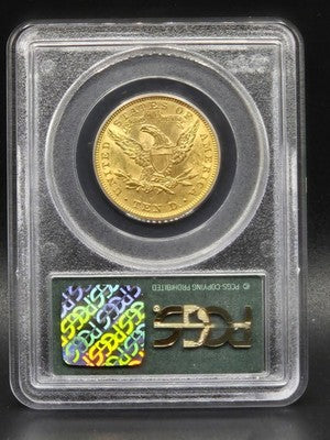 1907 United States Liberty Head Eagle $10 Grade: MS 61