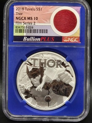 2018 Tuvalu Thor Film Series $1 Grade: MS 10