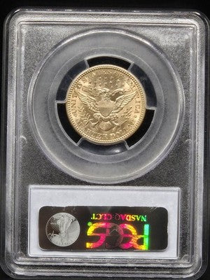 1914 United States Barber Quarter 25C Grade: MS 63