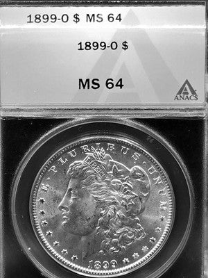 1899 O United States Morgan Silver Dollar $1 Grade: MS 64
