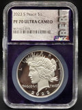 2023 United States Peace Dollar $1 Grade: PF 70
