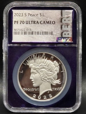 2023 United States Peace Dollar $1 Grade: PF 70