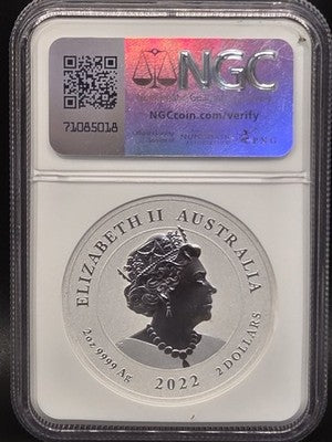 2022 Australia Phoenix $2 Grade: MS 70