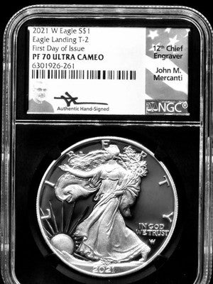 2021 United States American Silver Eagle $1 Grade: PF 70