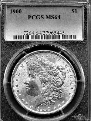 1900 O United States Morgan Silver Dollar $1 Grade: MS 64