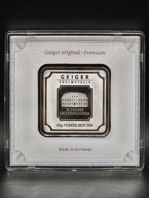 Germany Geiger Edelmetalle Silver Bar 50g