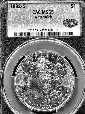 1882 S United States Morgan Silver Dollar $1 Grade: MS 65