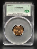 1947 United States Lincoln Cent 1C Grade: MS 66RD