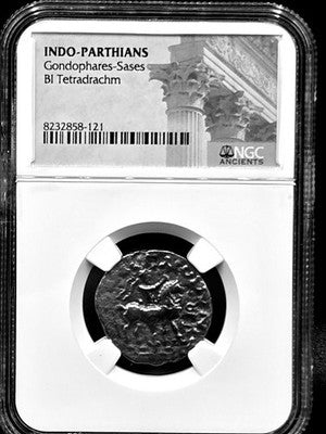 Indo-Parthians Gondophares-Sases Tetradrachm Tetradrachm