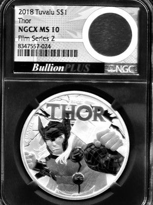 2018 Tuvalu Thor Film Series $1 Grade: MS 10
