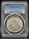 1902-O Morgan Silver Dollar PCGS MS64 New Orleans Mint