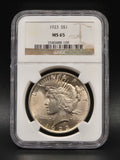 1923 Peace Dollar NGC MS65 Gem Uncirculated Silver Dollar