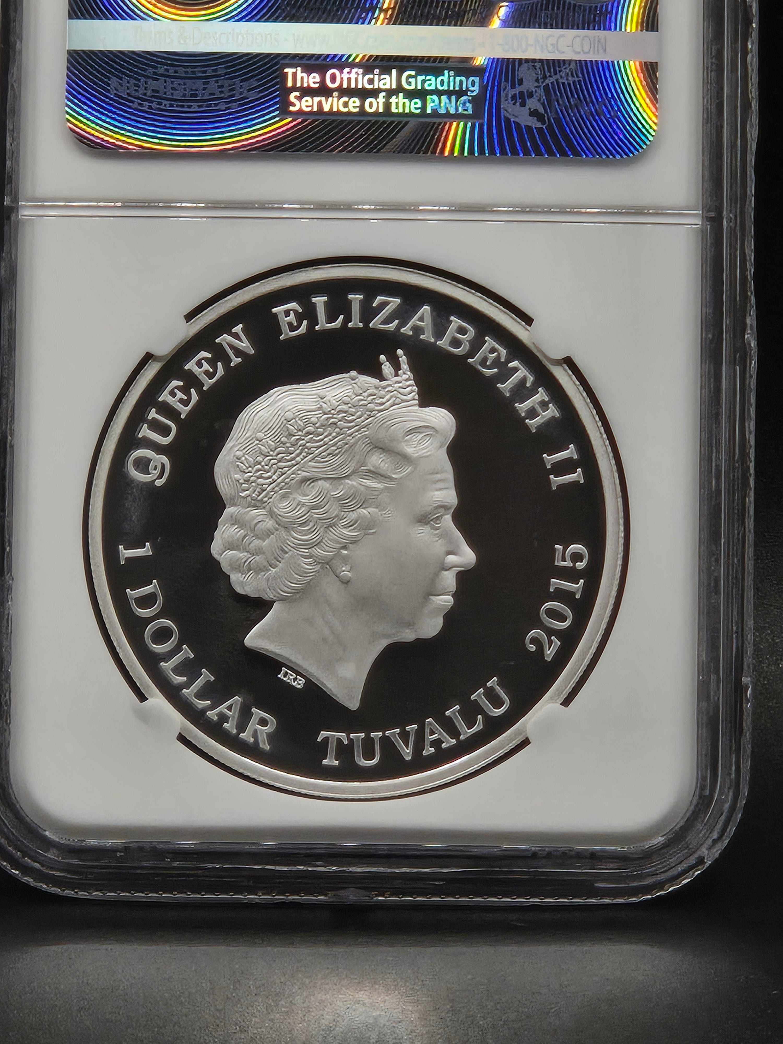 2015 Tuvalu $1 Star Trek Spock 1 oz Silver NGC PF70 Ultra Cameo First Releases Colorized Coin