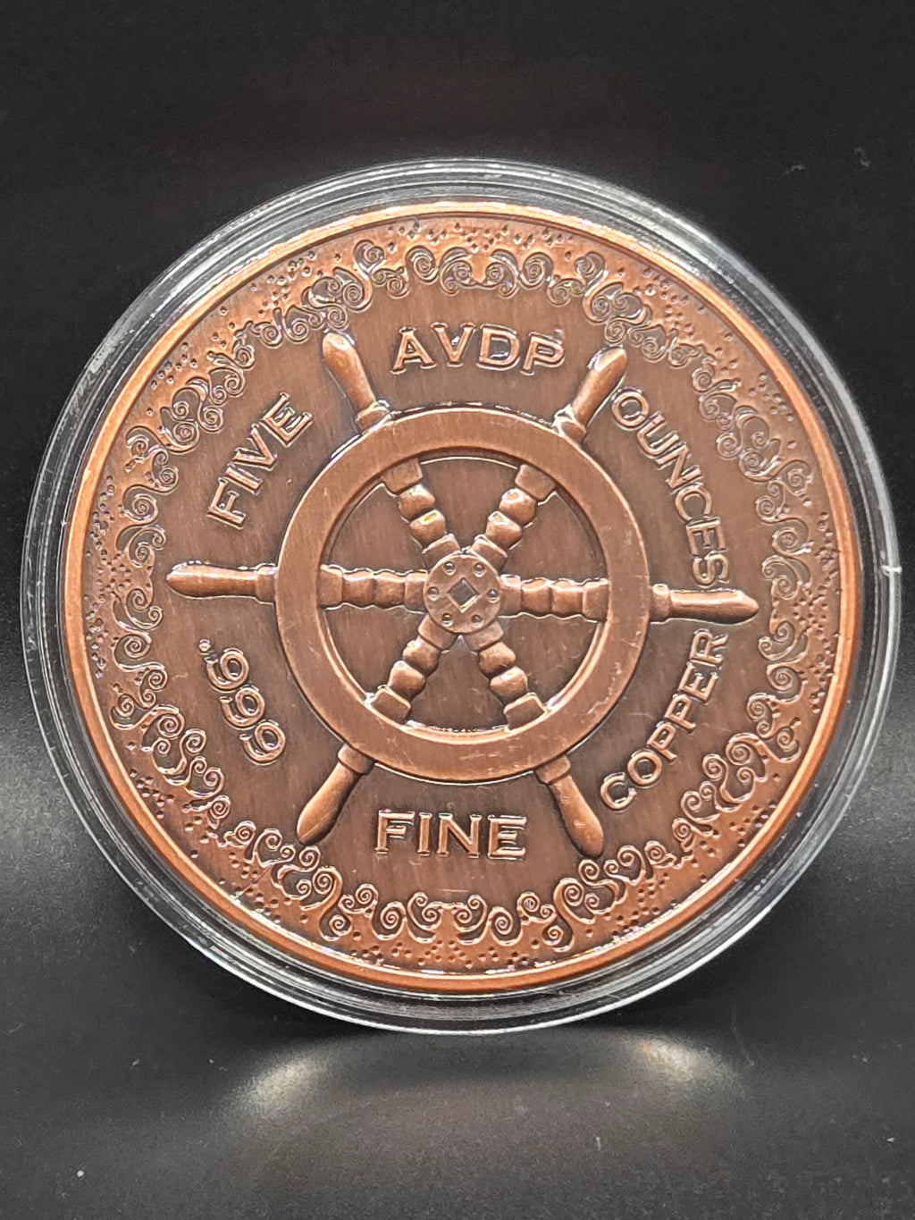 The Kraken 5 oz Copper Round – Mythical Sea Monster Design – .999 Fine Copper