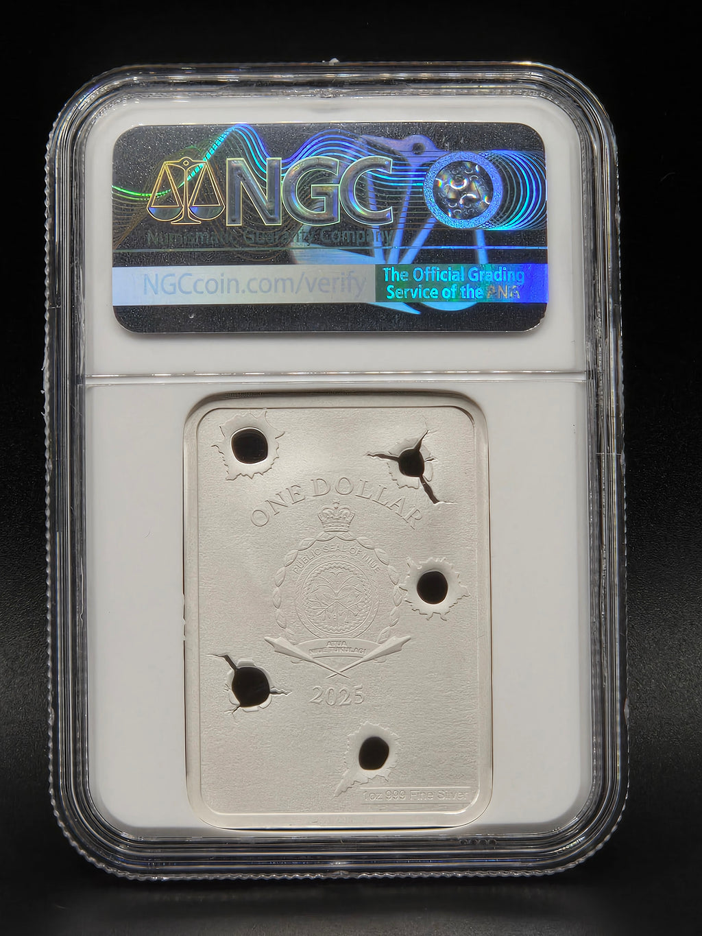 2025 Niue $1 Rosie the Reloader Silver Coin NGC Reverse PF70 – BullionPLUS Authentic 9mm Case Head