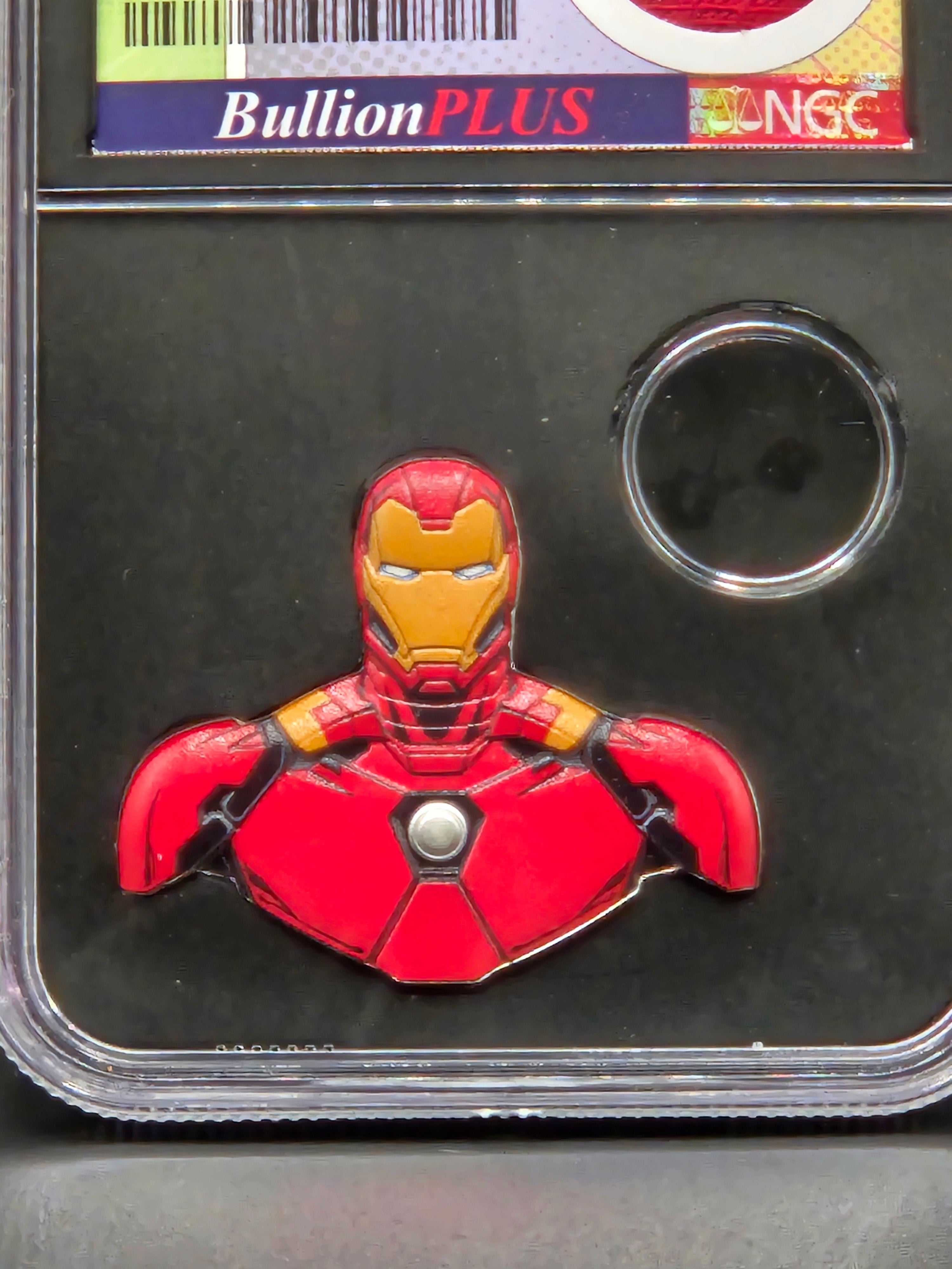 2023 Niue $2 Marvel Iron Man Shaped Coin NGCX PF10 UC BullionPLUS – Spider-Man Film & Costume Relic