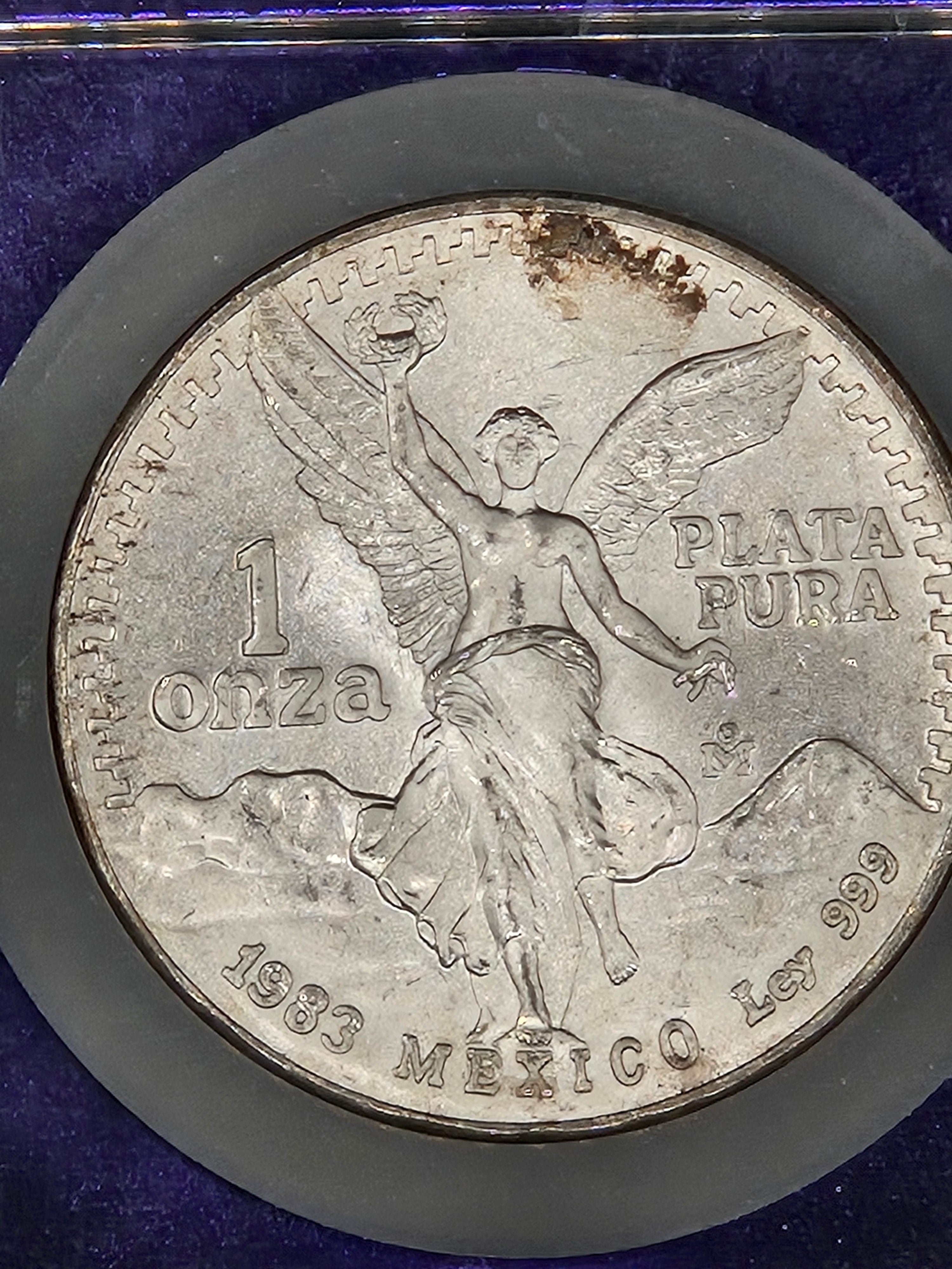 1983 Mo Mexico 1 Onza Silver Libertad – NGC MS67 – Early Date Libertad .999 Silver