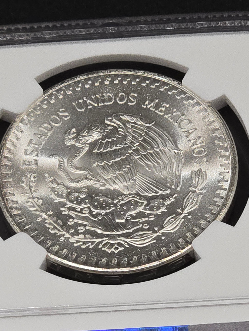1982 Mo Mexico 1 Onza Silver Libertad – NGC MS65 – First Year of Issue
