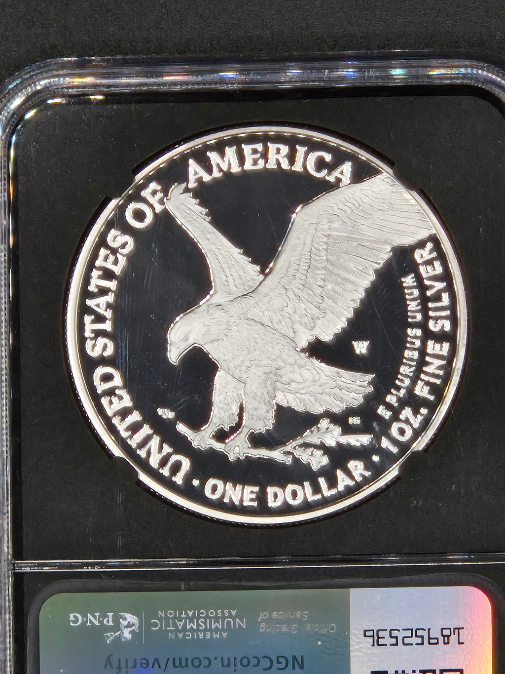 2021-W American Silver Eagle Proof Type 2 NGC PF70 Ultra Cameo – Anna Cabral Signed Label