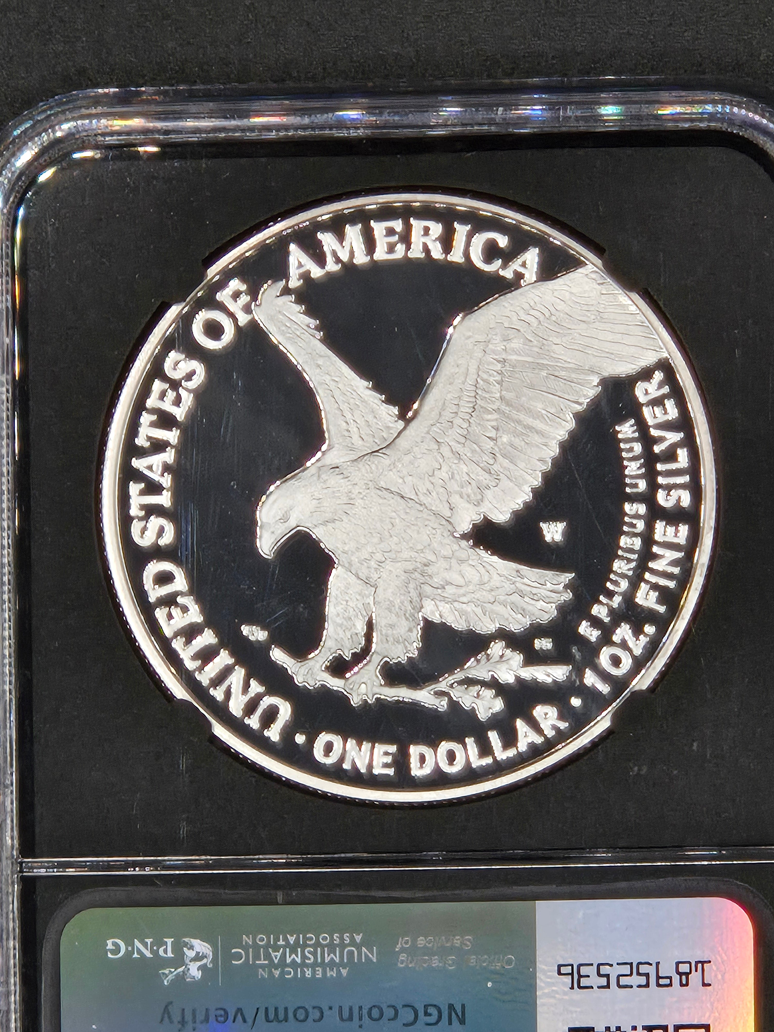 2021-W American Silver Eagle Proof Type 2 NGC PF70 Ultra Cameo – Anna Cabral Signed Label
