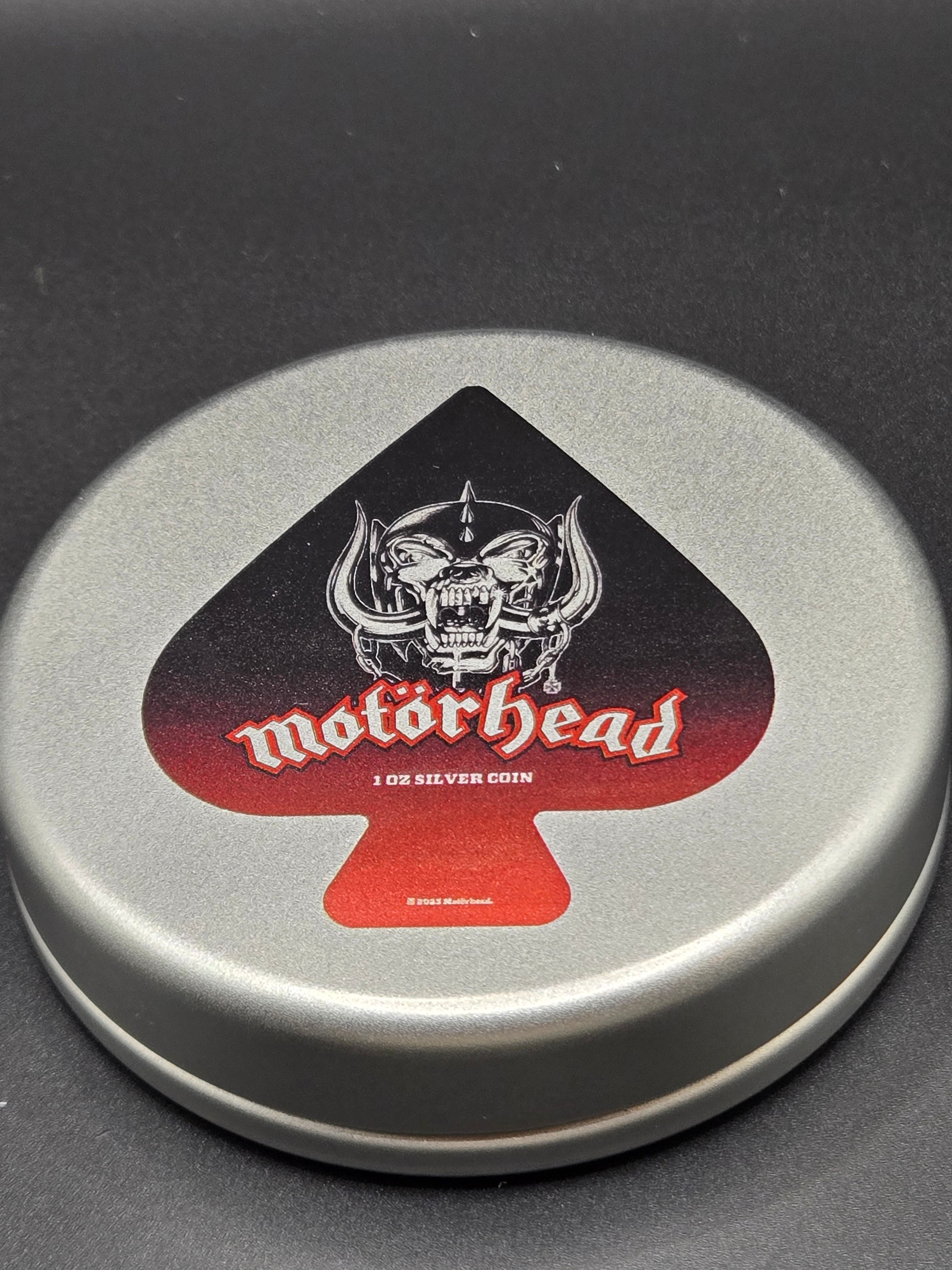 2024 Motörhead Warpig 1 oz Silver Coin – Black Antiqued Finish & 24K Gold – Mintage 1,975 – Box & COA