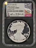 2021-W American Silver Eagle Proof Type 2 NGC PF70 Ultra Cameo – Anna Cabral Signed Label