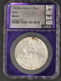 1983 Mo Mexico 1 Onza Silver Libertad – NGC MS67 – Early Date Libertad .999 Silver