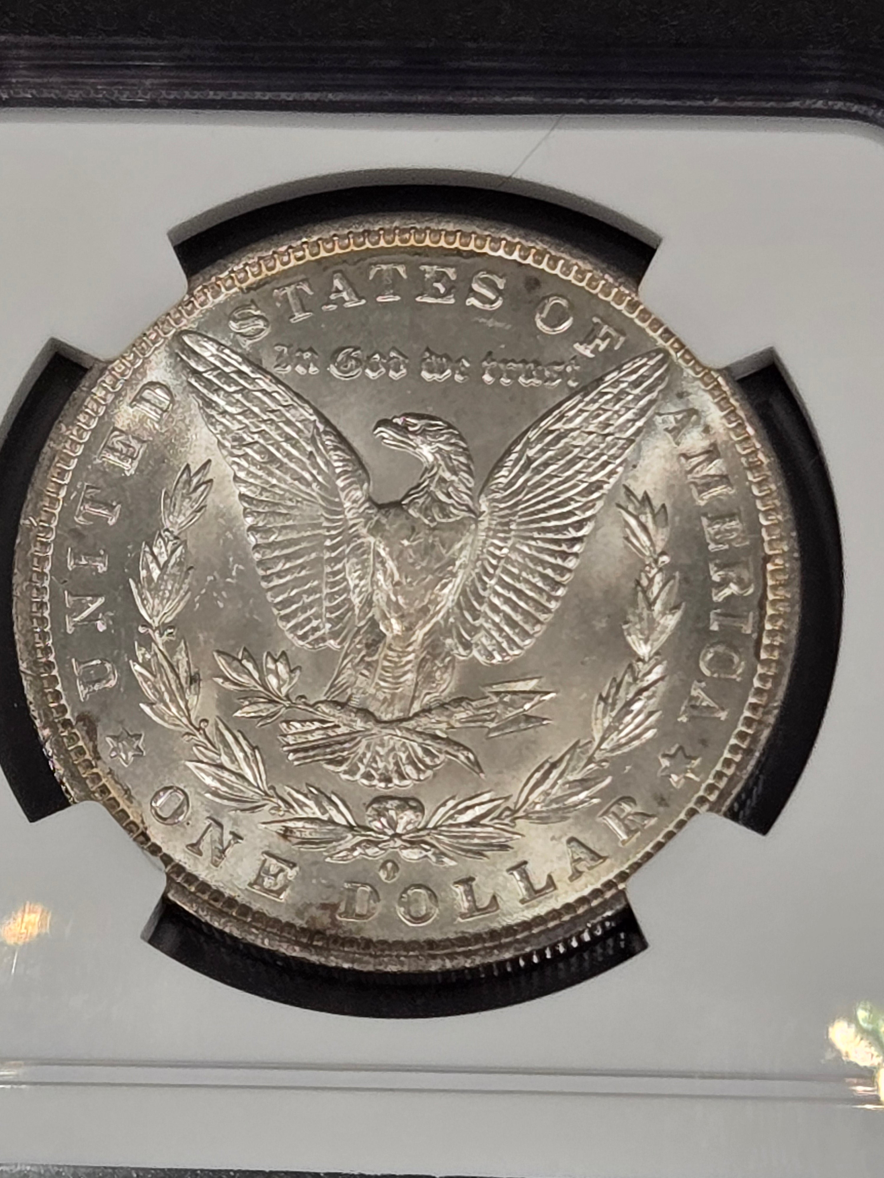 1882-O Morgan Silver Dollar – NGC MS64★ Star – Eye Candy Series 1 Toned Dollar